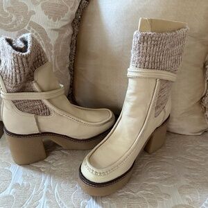 Stacked Heel Boot (Brand New)